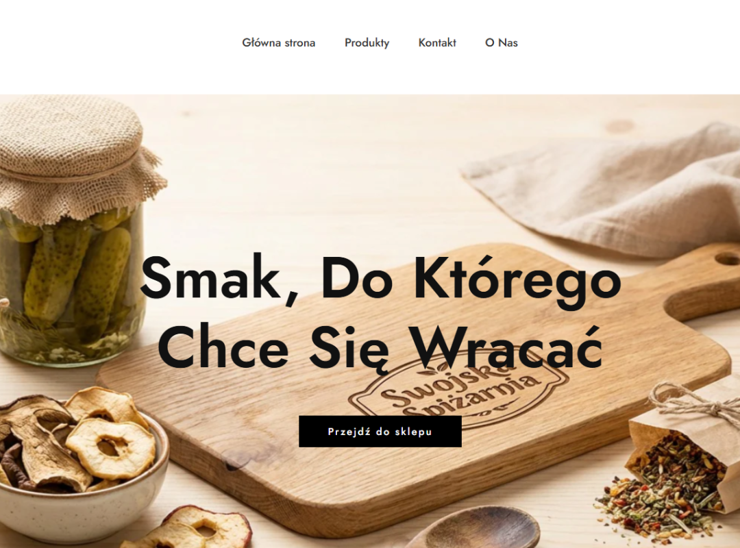 Swojska spiżarnia strona główna nasz projekt sklepu internetowego